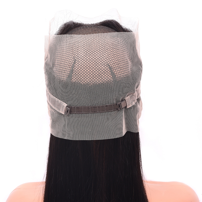360 Transparent Lace Frontal Closure 22.5x4x2 With Adjustable Strap Virgin Straight Hair - 图片 7